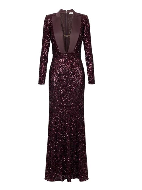 Red Carpet dress in full sequins ELISABETTA FRANCHI | ABR1356E2.EA4